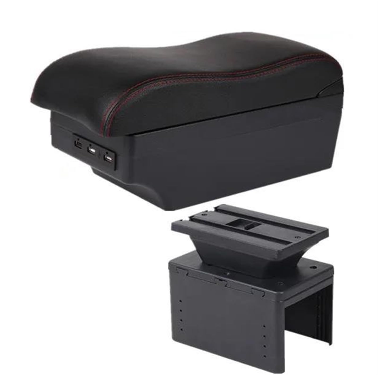 Noheeu C Red Line 7Usb Center Console Armrest Storage Box Car Interior Parts Modification Accessories For Astra G