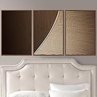 3 Piece Framed Canvas Wall Art Abstract Cool Line Canvas Prints Home Artwork Decoration for Living Room,Bedroom - 16