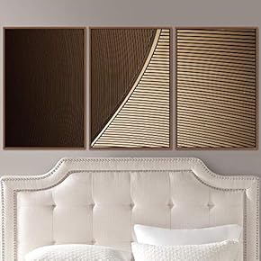 signwin 3 Piece Framed Canvas Wall Art Abstract...