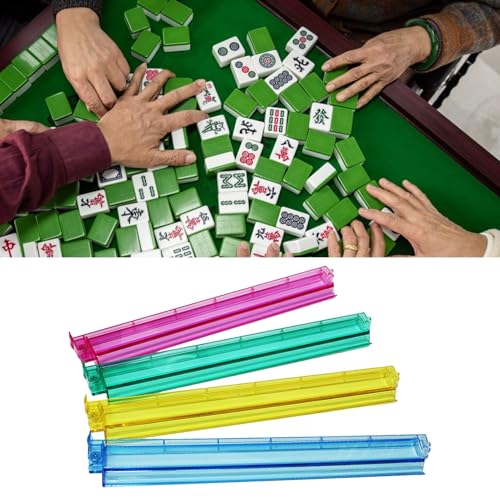 Set 4 Racks y Empujadores Acrílicos para Majiang miniatura 2