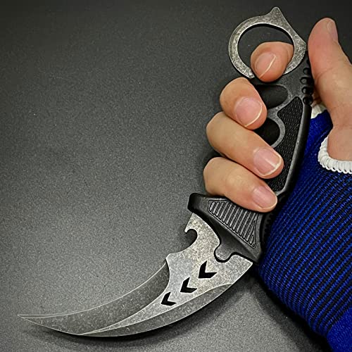 Msgumiho Stainless Steel Fixed Blade Tool With Sheath And Cord Suitable For Hunting Camping Field Survival And Collection(Bkre) #TOP6