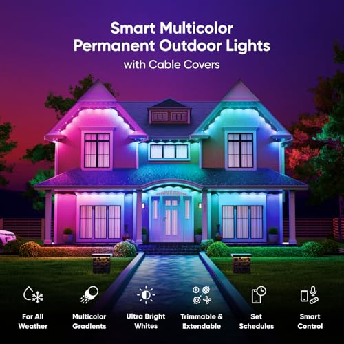 Image of Nanoleaf Matter Permanent Outdoor Lights, Smart RGBCW Outdoor String Lights