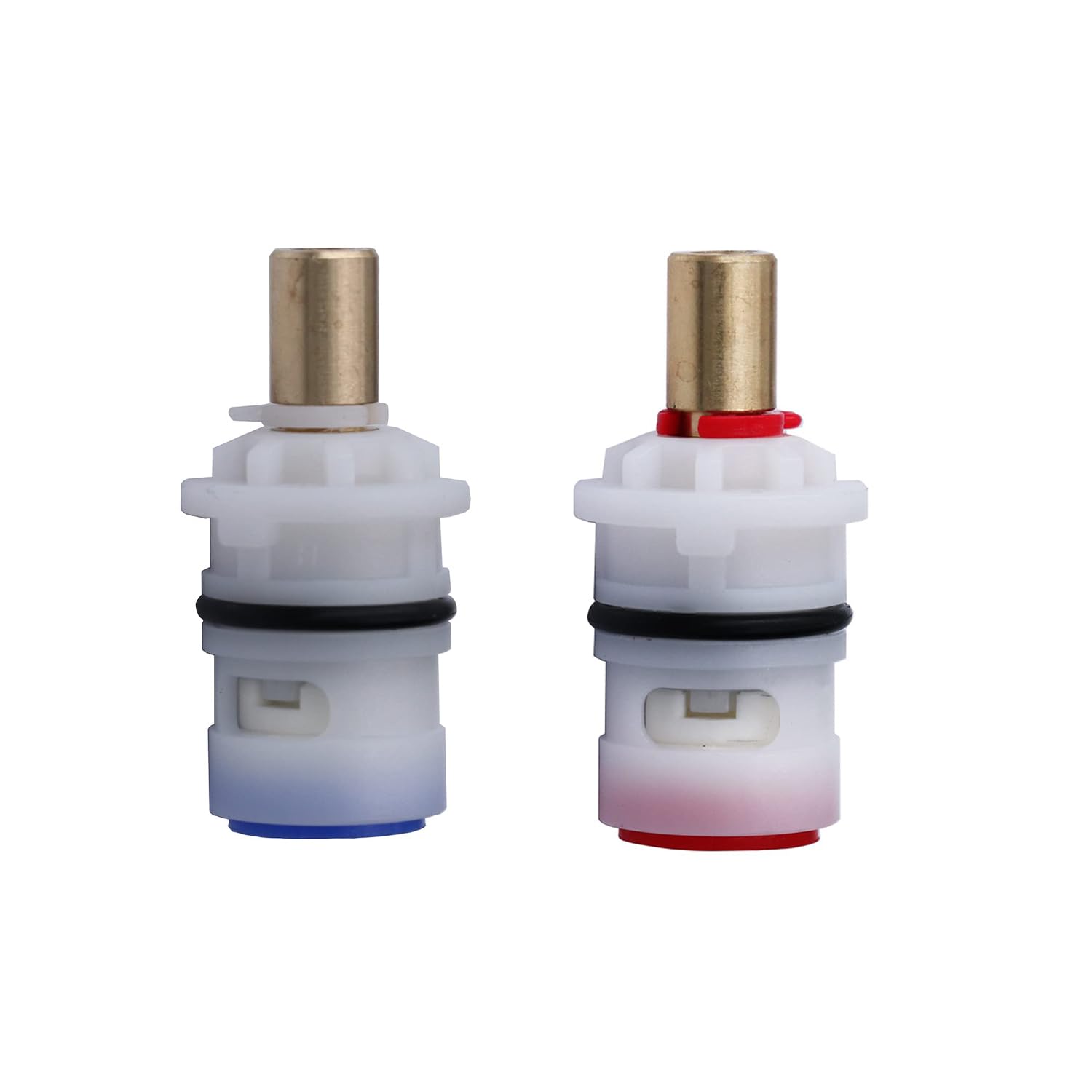 Ceramic Stem Disc Faucet Cartridge Replacement Bathroom Tap (1 Pair Hot & Cold) for Pfister 9608020 48/143/149 Series Valve Cartridge 9608060 Hot Valve Cartridge