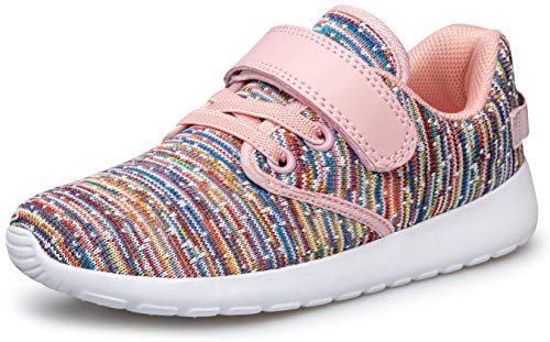 Image of TOEDNNQI Boys Girls Sneakers Kids Lightweight Breathable Strap Athletic Running Shoes for Little Kids /Toddler
