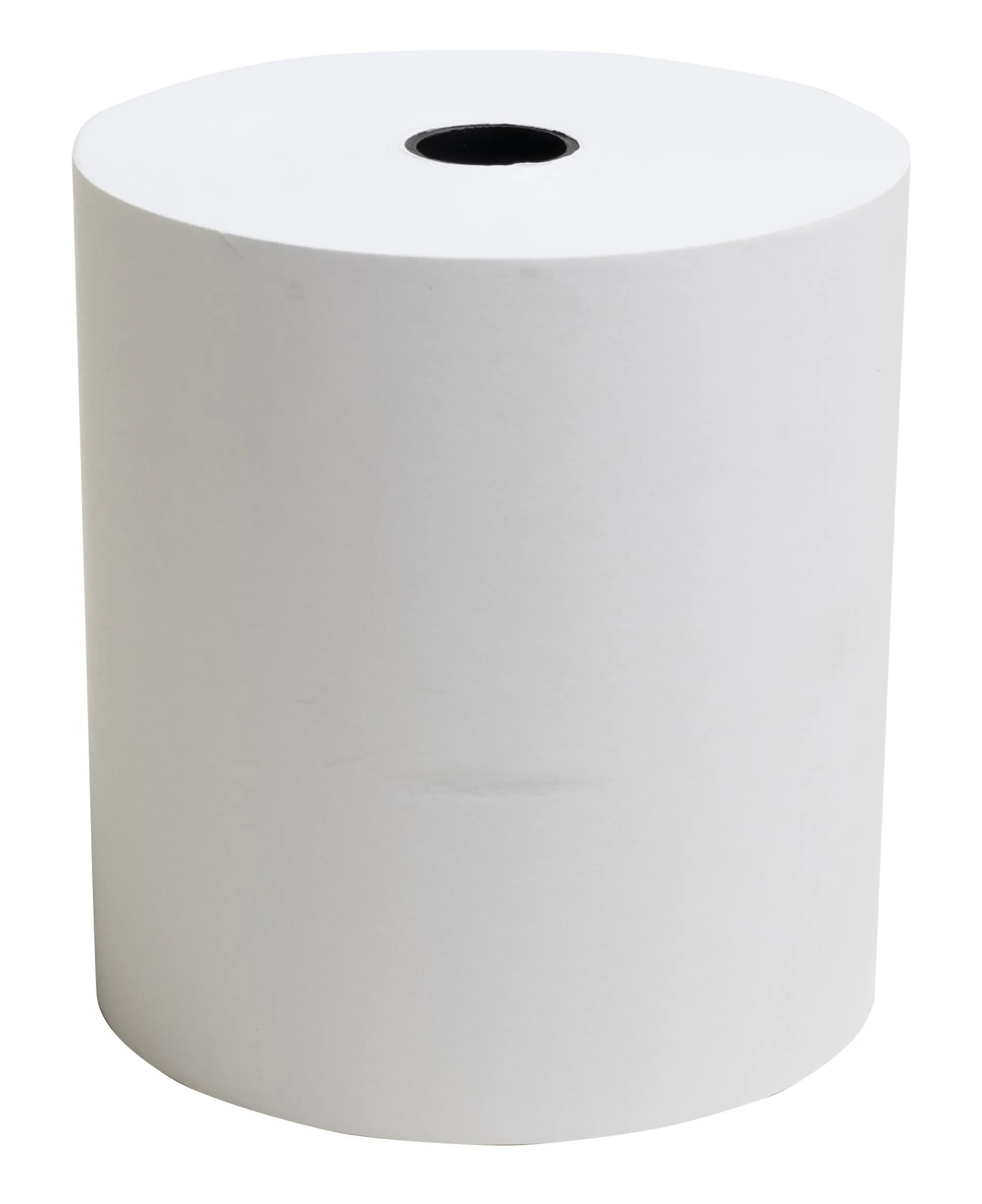 Exacompta - Ref 40867E - Pack of 5 Reels for Receipts 80 x 73 mm - 70 m - 1 Thermal Fold 55 g/m² Phenol Free - White