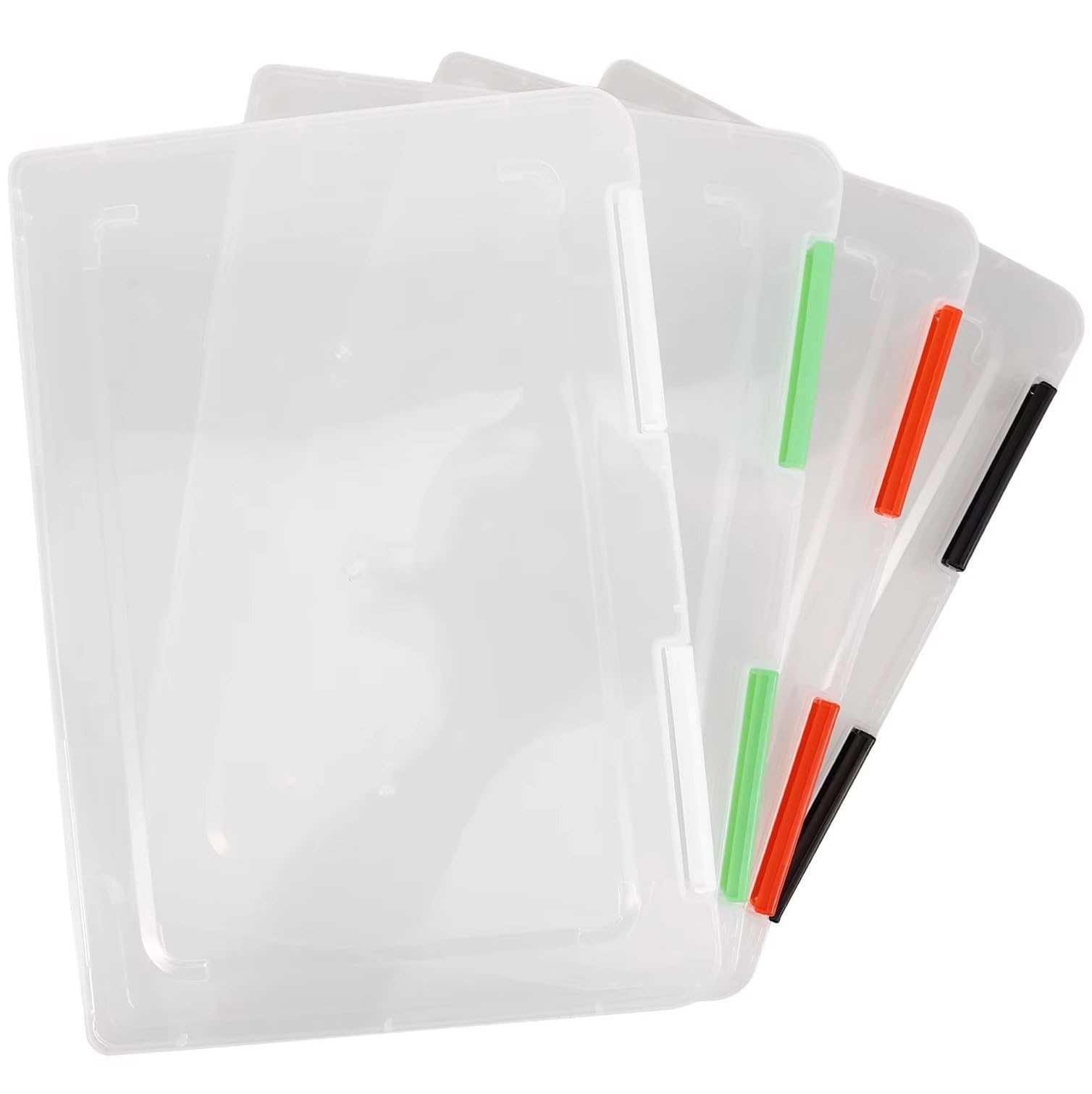 Amazon.co.jp: ファイルケース 4個入 A5 ハンドル付き