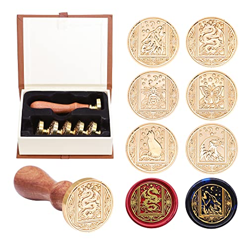10 Best Wax Seal Stamp Sets That Add Class to Your Letters 5 SWANGSA Vintage Wax Seal Stamp Set (Starry Animals)