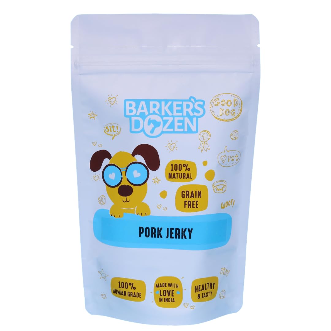 Pork Jerky for Dogs (70g) | Single Ingredient Recipe | 100% Natural | Dehydrated Low and Slow to Preserve Nutriton | Barkers Dozen Pet Bakery (B0D2HXT1RK) Amazon Price History, Amazon Price Tracker