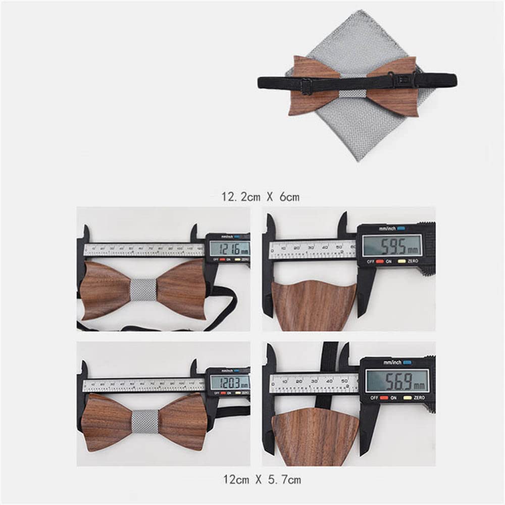 GIVBRO Herren Manschettenknöpfe Holz - Vintage Design Mit Aufbewahrungsbox