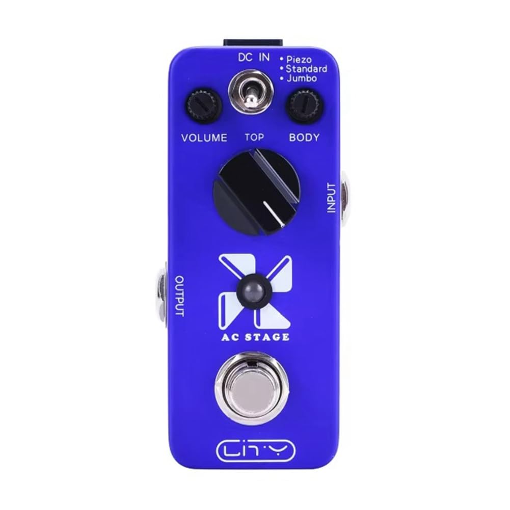 pedal de efectos para guitarra simulación acústica AC etapa pedal efecto para guitarra eléctrica 3 modos Piezo/estándar/gigante verdadero bypass