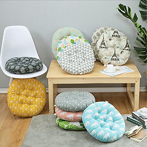 QIQIQ Set di 6 Cuscini Rotondi per Sedie Moderno