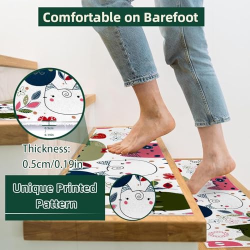 Peldaños para peldaños de madera con acabado blanco lavable de alta gama 3
