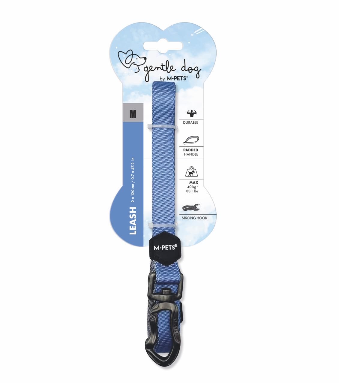 M-PETS GENTLE DOG GEZDİRME KAYIŞI (M) BLUE
