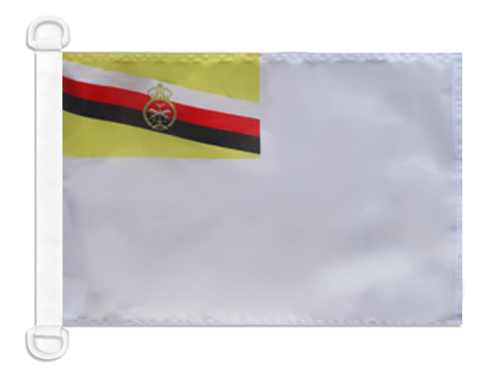 AZ FLAG - Brunei Naval Ensign Nautical Flag - 18'' x 12'' - For Outdoor and Boat - Bruneian War Banner Knitted Polyester with Two Plastic Rings - Vivid Colors - 12x18 in - 45x30 Cm — image 1