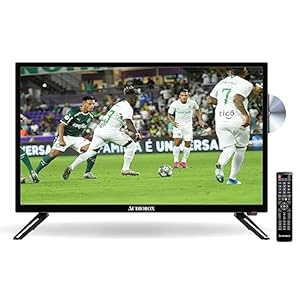 Audiobox 24″ TV Widescreen HDTV, Built-in DVD Player with HDMI & USB with Car Cord Adapter and Digital Noise Reduction (TV-24D)
