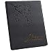 Menu Covers/Drinks List Free logo, Contains 5 transparent pockets, Gift 10 printing paper, 25 pack (Pearl black)