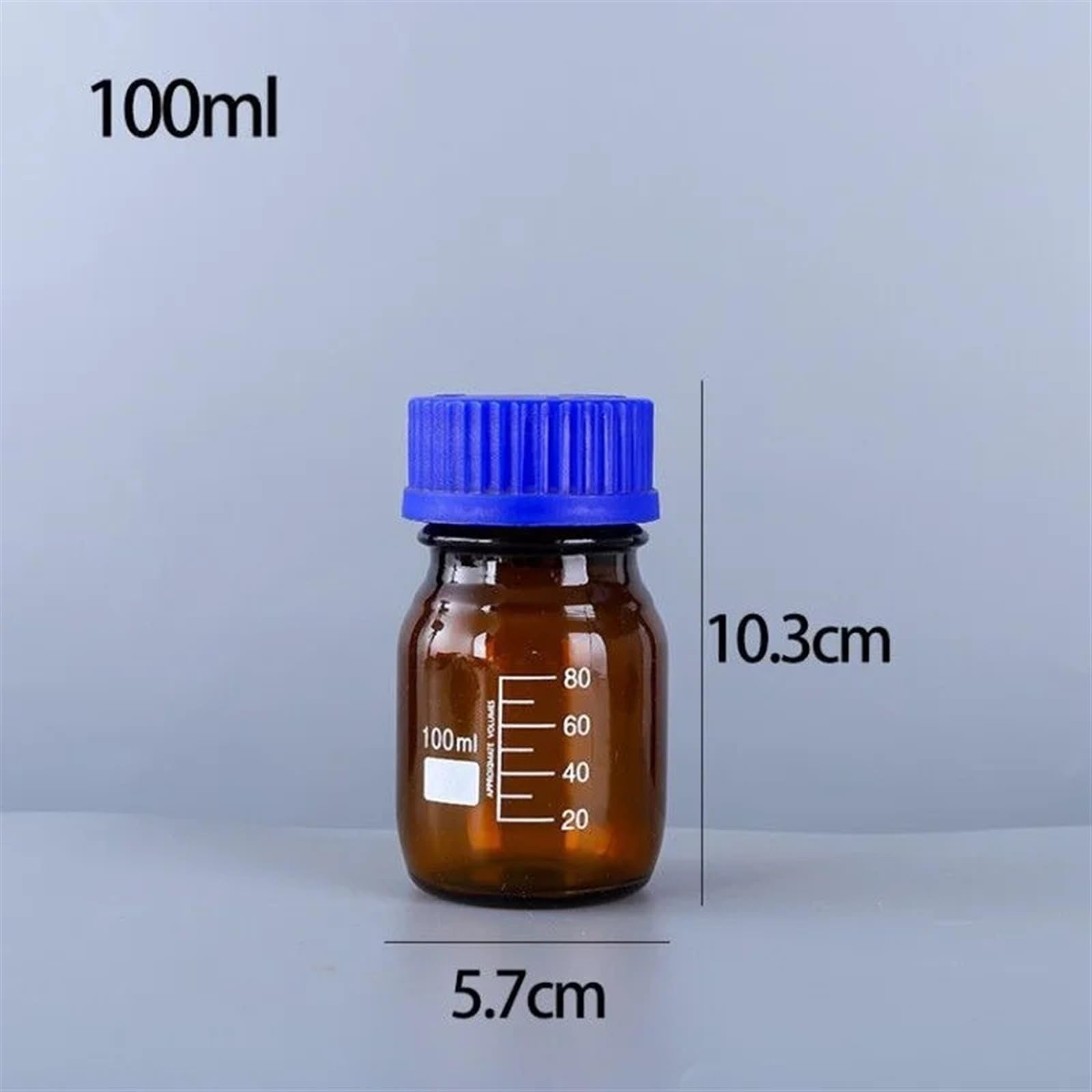 Butelka na odczynniki i próbki z brązowego szkła laboratoryjnego z zakrętką, 50-1000 ml, opakowanie 9 szt.(1000mL Brown 1pc)