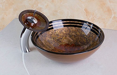 Robinet mitigeur de lavabo en laiton peint à la main pour vasque à poser