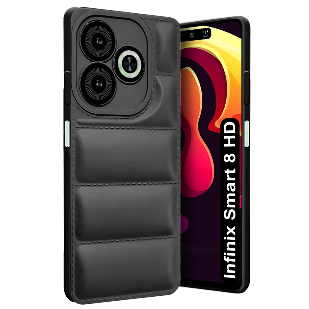 Fashionury Back Case Cover for Infinix Smart 8 HD | Compatible for Infinix Smart 8 HD Back Cover | Matte Soft Case | Liquid Silicon | Puff Case for Infinix Smart 8 HD with Camera Protection | (Black) (B0CQCH8GNK) Amazon Price History, Amazon Price Tracker
