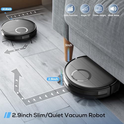 Robot Vacuum and Mop Combo with Self-Empty Base