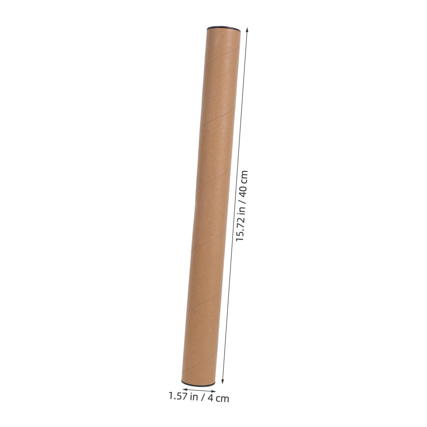 Hemobllo 10pièces Lot De Tubes Carton Kraft Pour Expédition Avec Bouchons Pour Affiches Plans Et Cartes