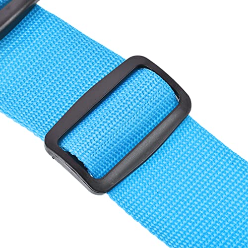 Image of uxcell Luggage Straps Suitcase Belts with Buckle Label, 2x78 2Mx5cm Adjustable PP Travel Bag Packing Accessories, Sky Blue 4Pcs