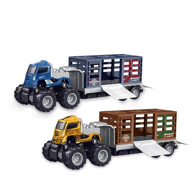 Image of Animals Display Truck 1:43 Metal Toys Alloy Diecast Truck Set Toy, Diecast Miniature Car Model Best Birthday Gift for Kids [Multicolor = Sent Any 1 Truck]