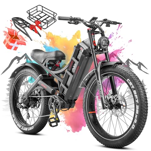 Image of 2026 eAhora Romeo Pro 3 /2 52-46 Mph Electric Bike for Adults, 6000W /4000W /2500W Dual Motor Ebike 60V 80Ah /52V 70Ah Battery 235+Miles Long Range, 26*4.0 inch /20*4.5 inch Fat Tire, Full Suspension, All Terrain