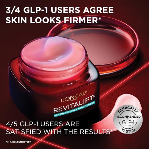 Image of L'Oreal Paris Revitalift Triple Power Anti-Aging Face Moisturizer, Fragrance Free, Pro Retinol, Hyaluronic Acid & Vitamin C to Reduce Wrinkles, Firm & Brighten Skin, 2.55 Oz