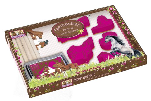 Preisvergleich Produktbild Spiegelburg 21365 Stempelset zum Ausmalen Pferdefreunde