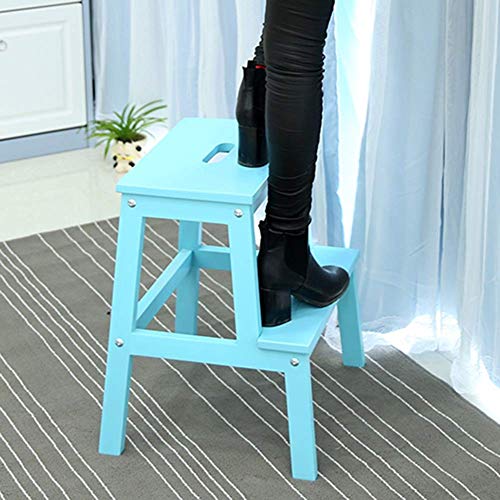 Taburete de escalada plegable DASHADAO en madera maciza para hogar 6