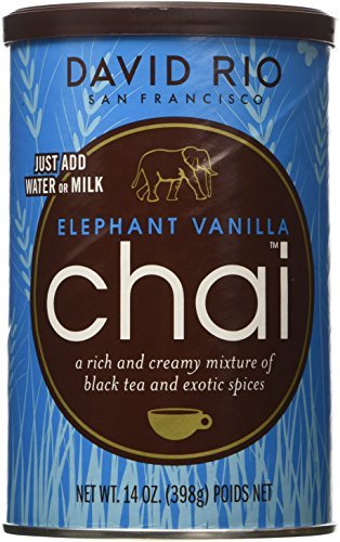 David Rio Elephant Vanilla Chai, 14oz. - 2 canisters by David Rio
