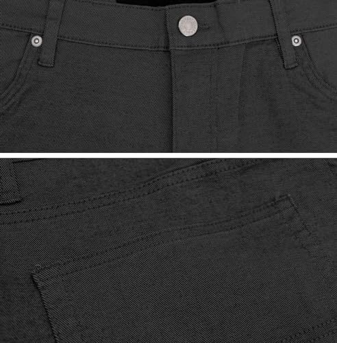 vkwear Men's Slim Fit Casual Straight Leg Zip Fly Jeans Cotton Blend Denim Pants3