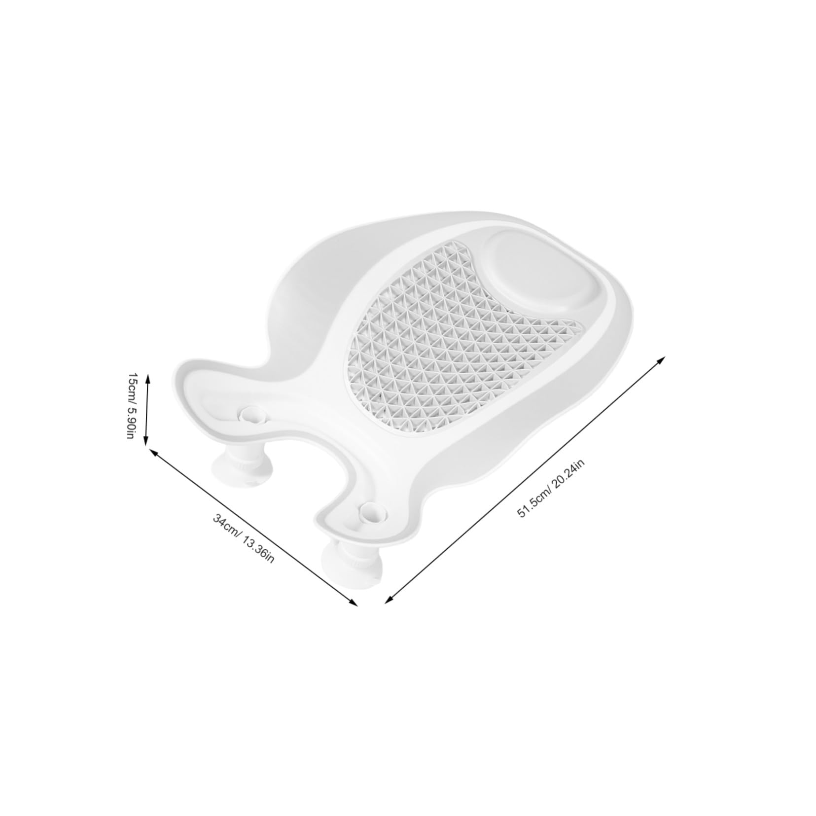 BESPORTBLE Siège de Bain Portable pour Garçon Fille Dossier Inclinable Vidange Rapide Usage Quotidien et Voyages