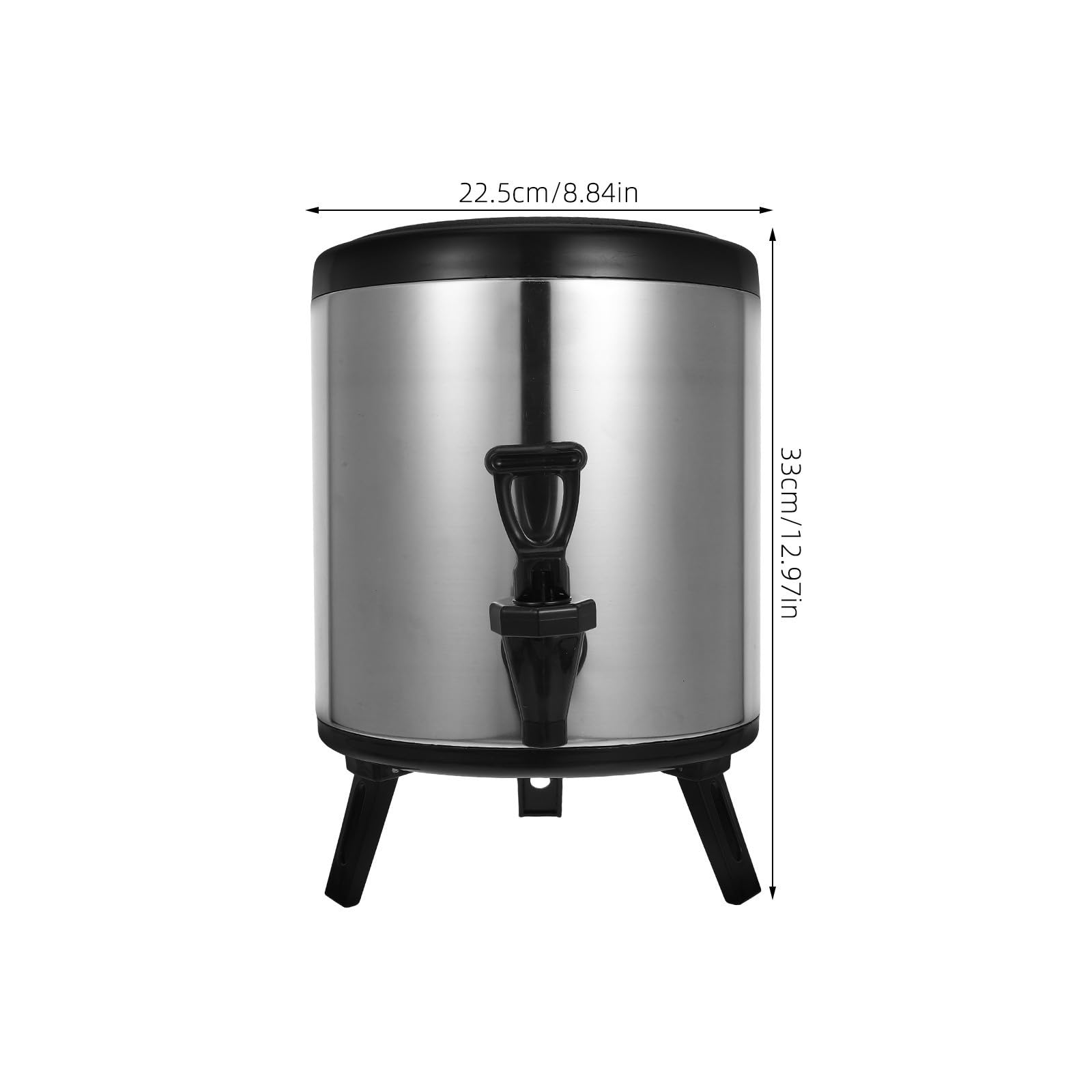 ABOOFAN Dispensador de Bebidas de 6 Litros Aislamiento Térmico Doble Capa de Acero Inoxidable Gran Capacidad y Diseño para Eventos y Uso Comercial