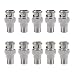 Bluecell 10 Pcs Replacement BNC Male to F Female Plug Metal Adapter Connectors Video and Headend Applications