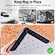 32 Stück Premium PET Anti-Rutsch-Teppichgreifer, wiederverwendbare und waschbare Teppichgreifer für Hartholz, Laminat, Fliesenböden – einfache Installation, starker Halt, keine Rückstände – ideal für