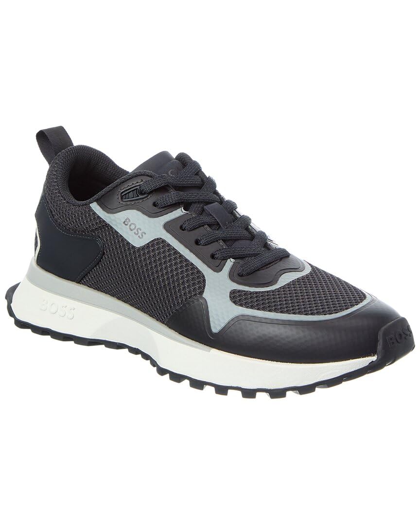 

                                                    BOSS, Big Logo Mesh Mix Lace Up Sneaker, Navy Zone