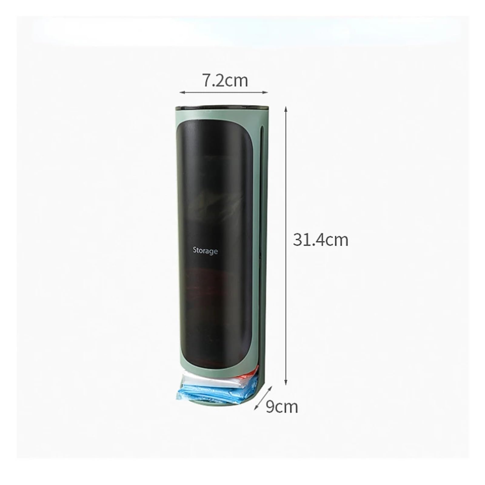 Dispensador De Bolsas De Basura 2 uds bolsa de plástico for colgar en la pared almacenamiento bolsa de basura caja de almacenamiento estante cocina baño bolsas de basura organizar bolsas de basura caj