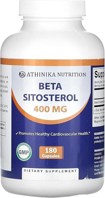 Athinika Nutrition Beta SItosterol 400 mg 180 Capsules-picture-22