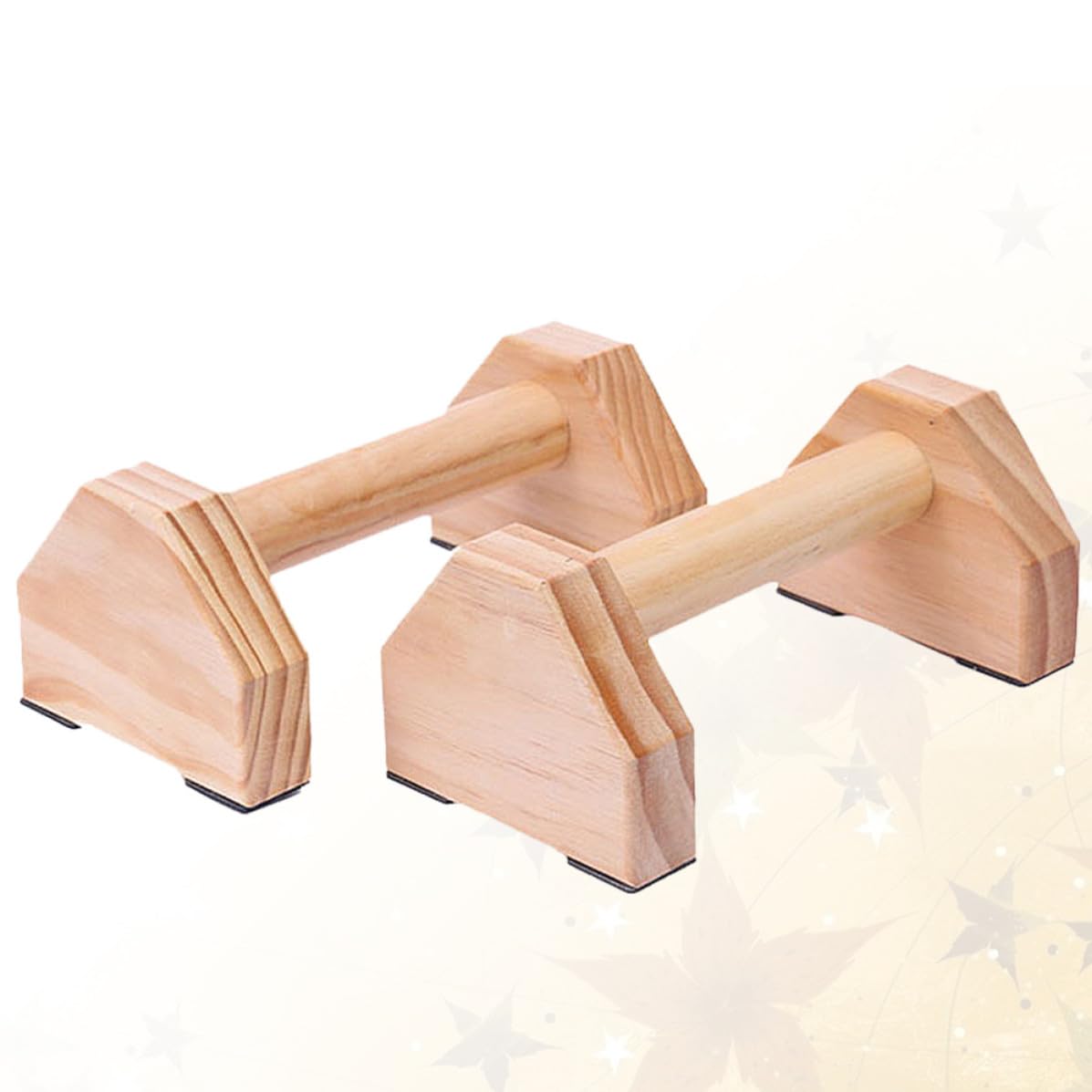 Soporte para Flexiones de Madera Khaki, Barras Paralelas