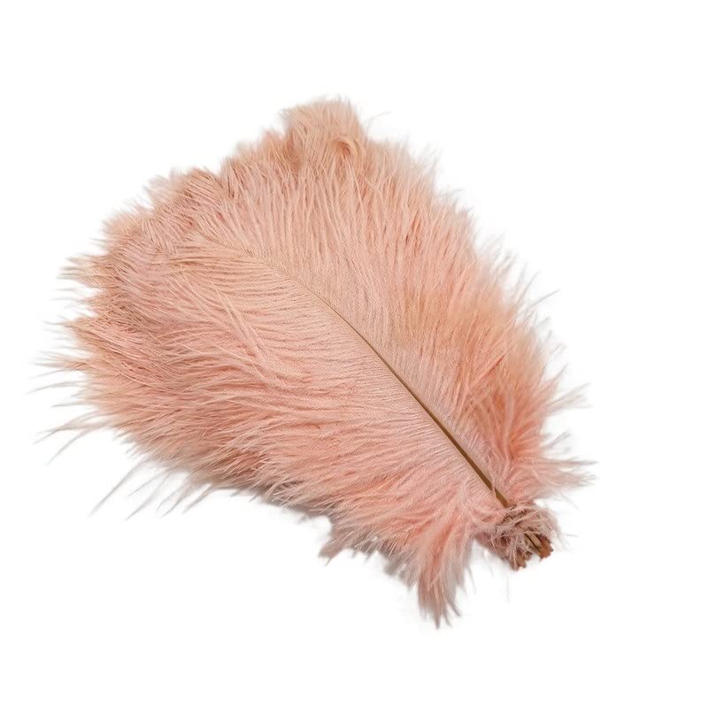 Plume d'autruche rose 25-30cm pour deco mariage et DIY - Lot de 10