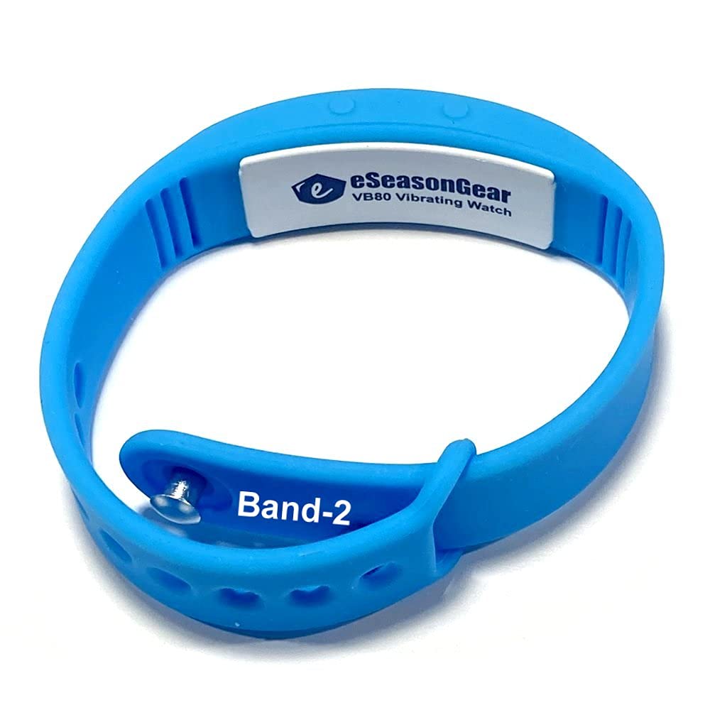 VB80 12 Alarm Vibrating Watch, Silent Vibration Shake Wake ADHD Medication Reminder