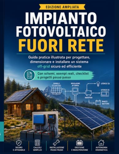 Impianto Fotovoltaico Fuori Rete fFai Da Te: Dal calcolo dei consumi all’installazione: pannelli, MPPT, inverter e batterie (piombo o LiFePO4), cablaggi, protezioni e troubleshooting