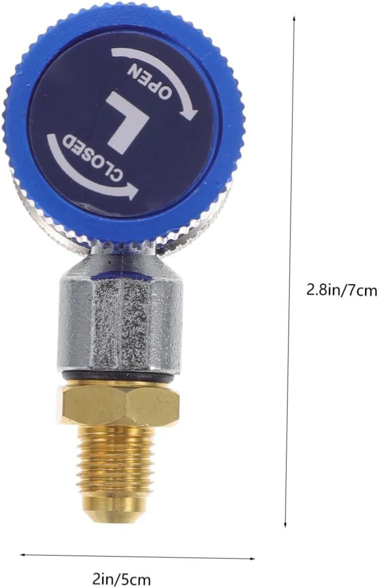 SEWACC Quick Coupler Adapter Air Conditioning Adjustable Adapters Connector Set High Low Hose Conversion Kit 1/4 SAE HVAC Replacement Tool