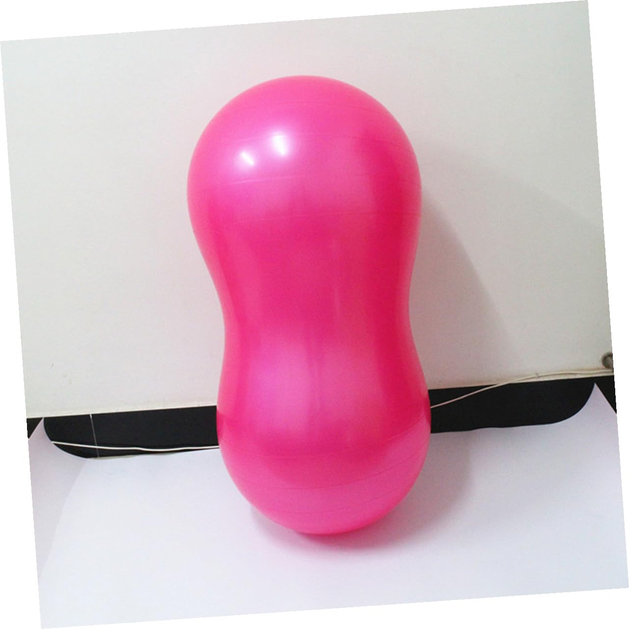 Gymnastikball in Erdnussform, Dicker PVC Balanceball für Pilates und Yoga | Peanut Form, Anti Burst, Rosa, für Heimtraining und Gleichgewichtstraining, aus PVC, für Pilates und Erwachsene