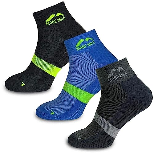 More Mile Preventer Double Layer (3 Pack) Running Socks - 8.5-10.5