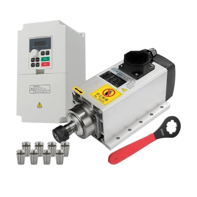 3,5 kW 220 V 18000 obr./min 300 Hz chłodzony powietrzem zestaw kołków kołnierzowych z przetwornicą częstotliwości i kluczem trzpieniowym ER20