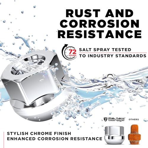 Tuercas M12x1.5 cromadas de alta resistencia White Knight WN14407 3