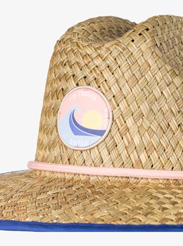 Chapeau de soleil en paille Roxy Coffee Blues de finition premium - 3
